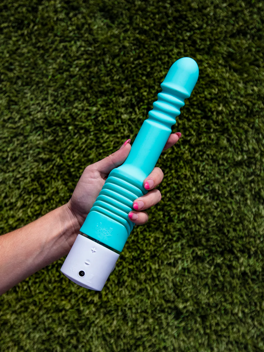 Realistic Thrusting Dildo and Handheld Sex Machine, Frankie - Image 7