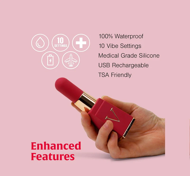 Lipstick Vibrator for Women with Discrete Design for Travel - Image 4