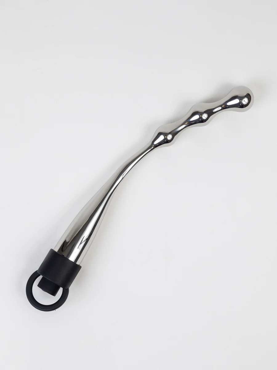 Slide Unisex Stainless-Steel Wand and Metal Vibrator with Long Reach Handle - Image 4