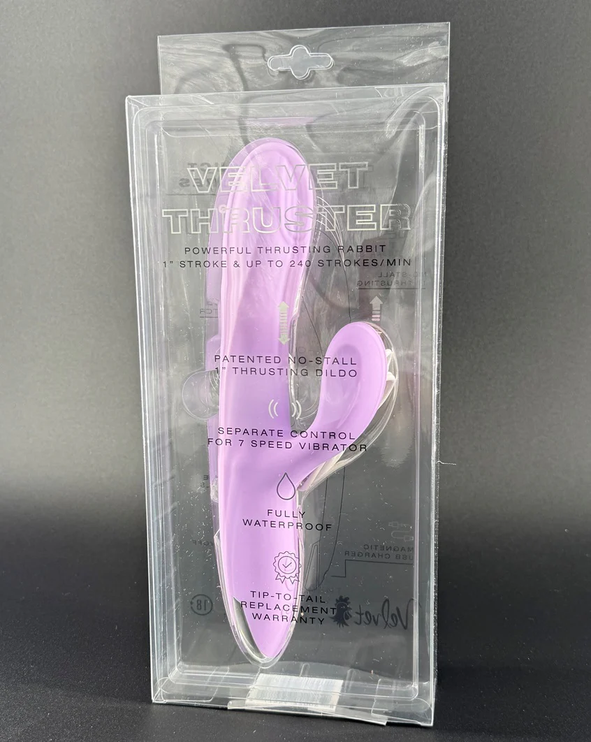 Velvet Thruster | Rabbit Thrusting Dildo and Vibrator in Silicone for Women VL100 - Image 6