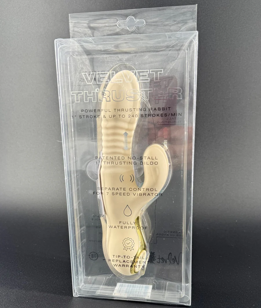 Velvet Thruster | Rabbit Vibrator and Thrusting Dildo in Silicone for Women VC100 - Image 6